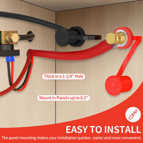 Joinfworld post with protective cover installed preventing dust and accidental shorts