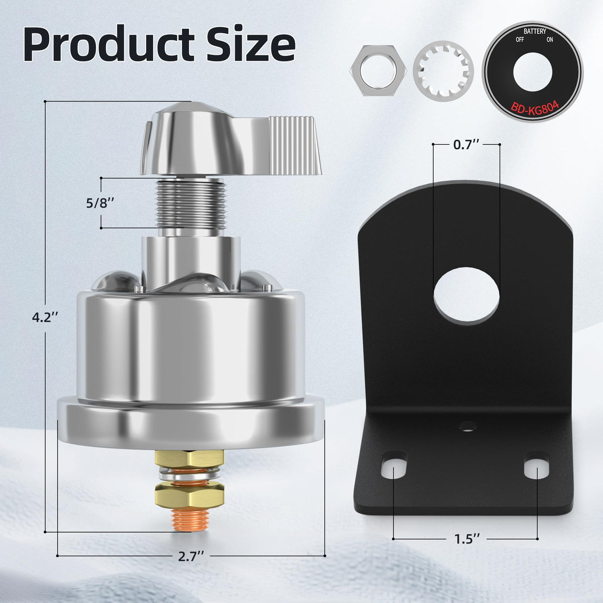 Joinfworld side post mounting bracket installed for quick secure fit and easier installation