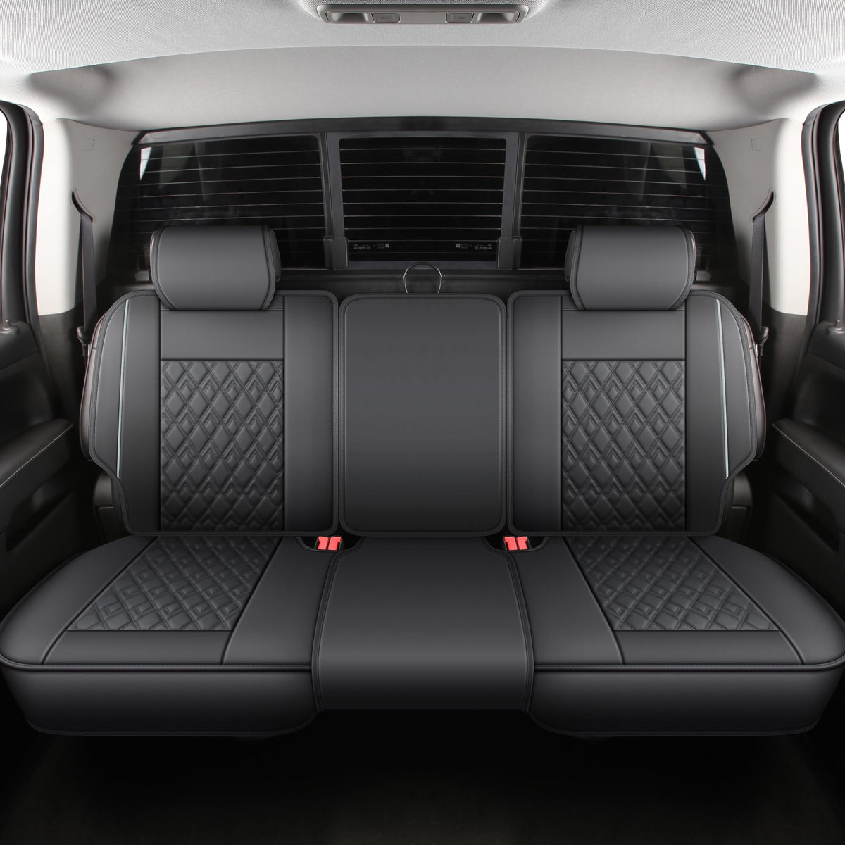 JOJOBAY back seat full set installed offering complete cabin protection