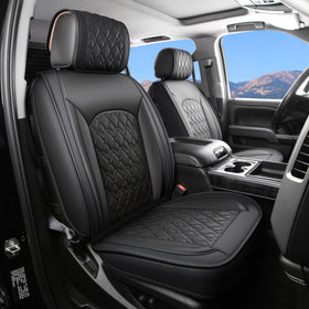 JOJOBAY front seat covers front view showcasing tailored fit and protection