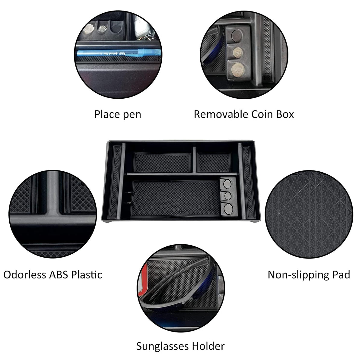 JOJOMARK installed in truck console illustrating perfect OEM-style fit and no modification