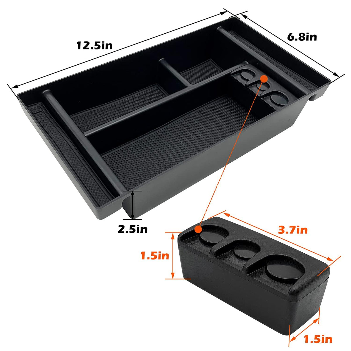 JOJOMARK detailed shot of removable rubber liner preventing slipping and noise