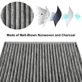 JOJOMARK cabin filter installed in HVAC housing demonstrating easy fit benefit