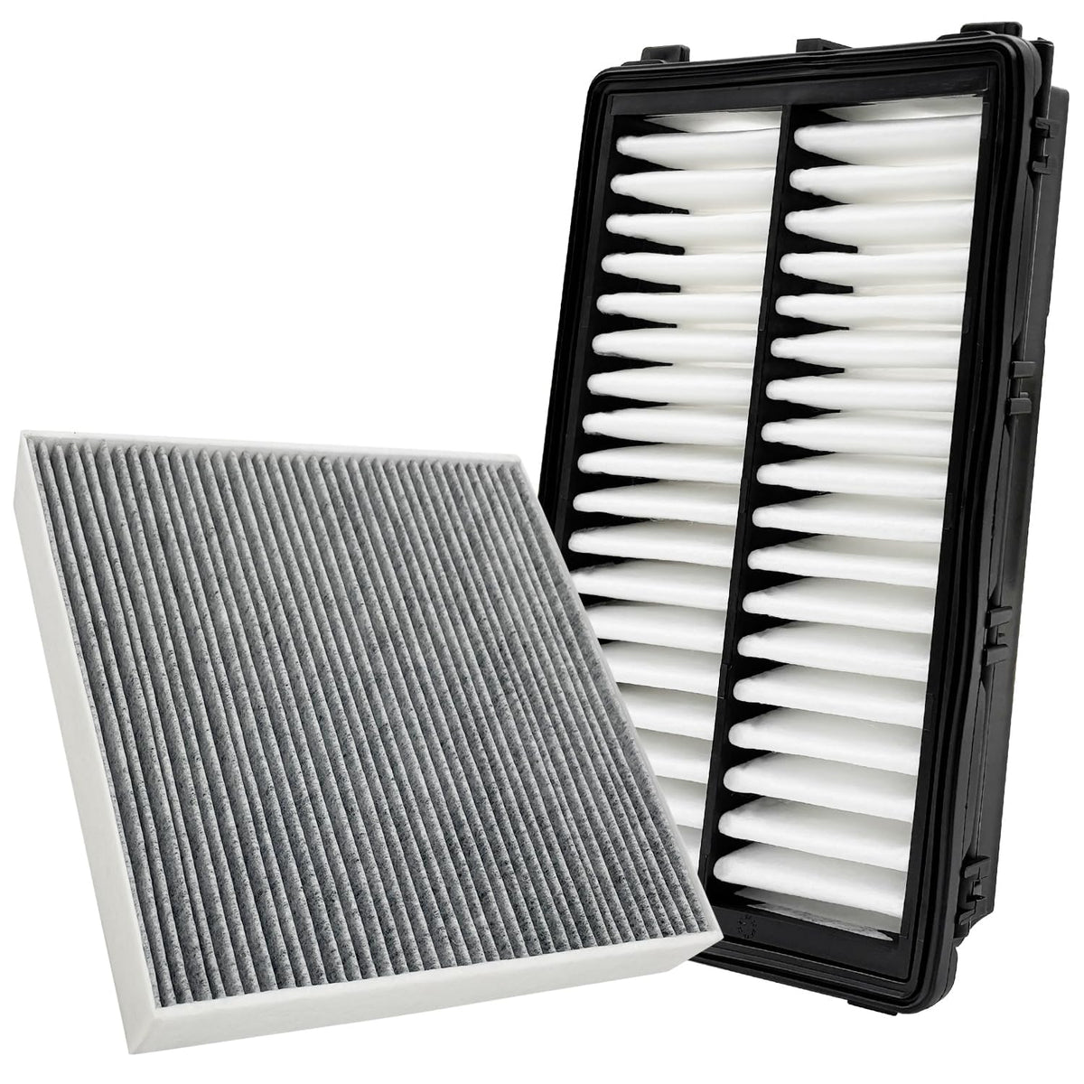 JOJOMARK front packaging showing both cabin and engine filters and fitment benefit