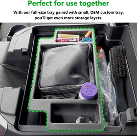 JOJOMARK tray fitted inside Chevy Silverado console maintaining wireless charging