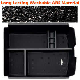 JOJOMARK installed in Atlas console showing tidy armrest storage benefit