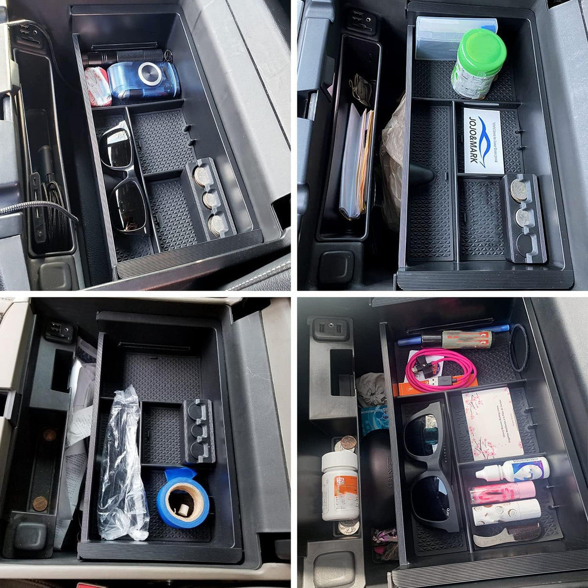 JOJOMARK organizer next to phone and keys showing size and practical scale