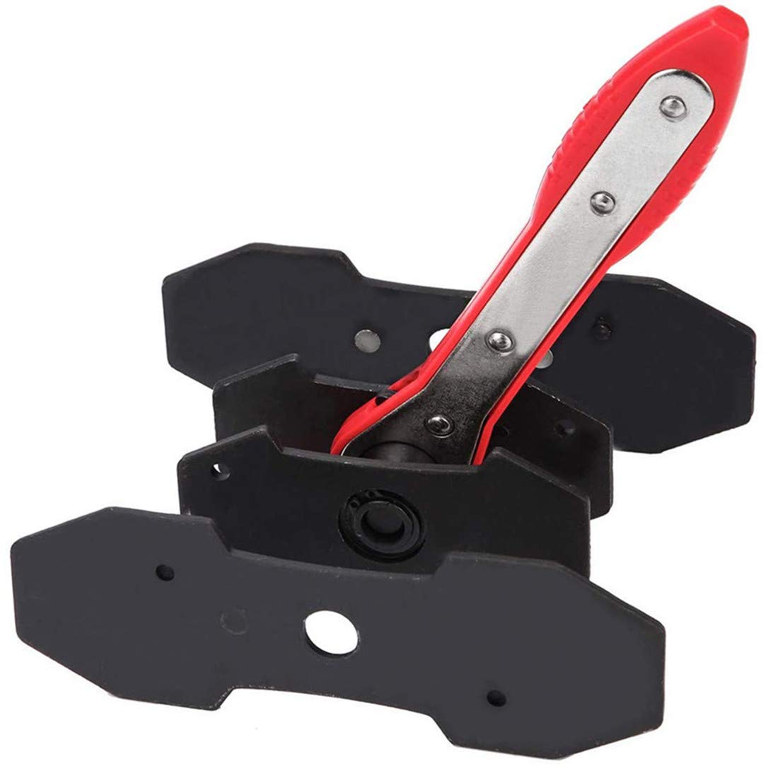 JOJOY LUX front view of assembled press tool shows compact ratchet, saves time
