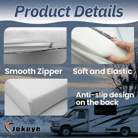 Jokuye installed in an RV skylight to block sun and drafts