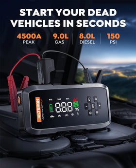 Joltekon VP20 close-up of 3.3-inch LCD display giving clear charge and status
