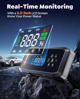 Joltekon VP20 smart jumper cables attached to battery showing protected connection