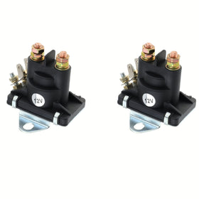 JomGorg relay installed on an outboard starter showing direct-fit compatibility
