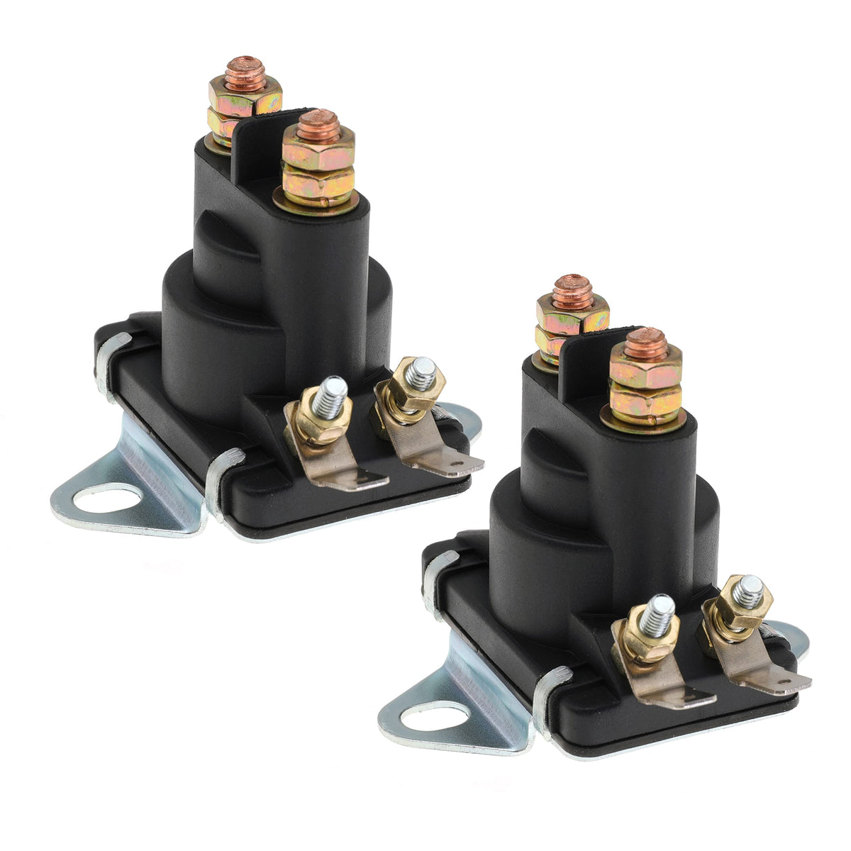 JomGorg close-up of 1/4-20 threaded motor and battery studs for secure connection