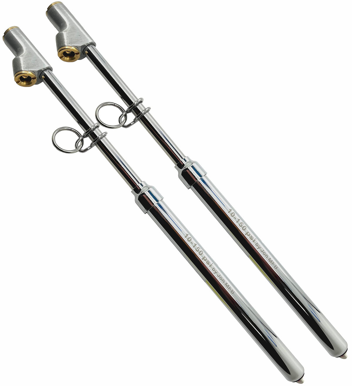 Jon MFB front face gauge showing clear PSI and kPa markings for quick reads