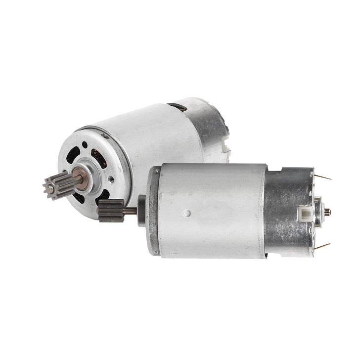 JONATURE 12V gearbox motor front view showing pinion and mounting, restores balanced drive