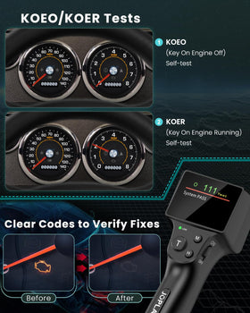 JOPLAY OBD1 in-seat use inside a vehicle demonstrating convenient on-car diagnostics