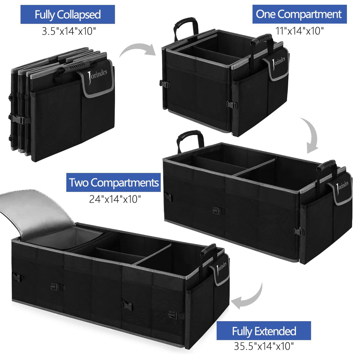 Jorindes ergonomic handles being carried for comfortable transport
