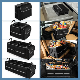 Jorindes installed in a car trunk with non‑slip strips keeping cargo stable during transit