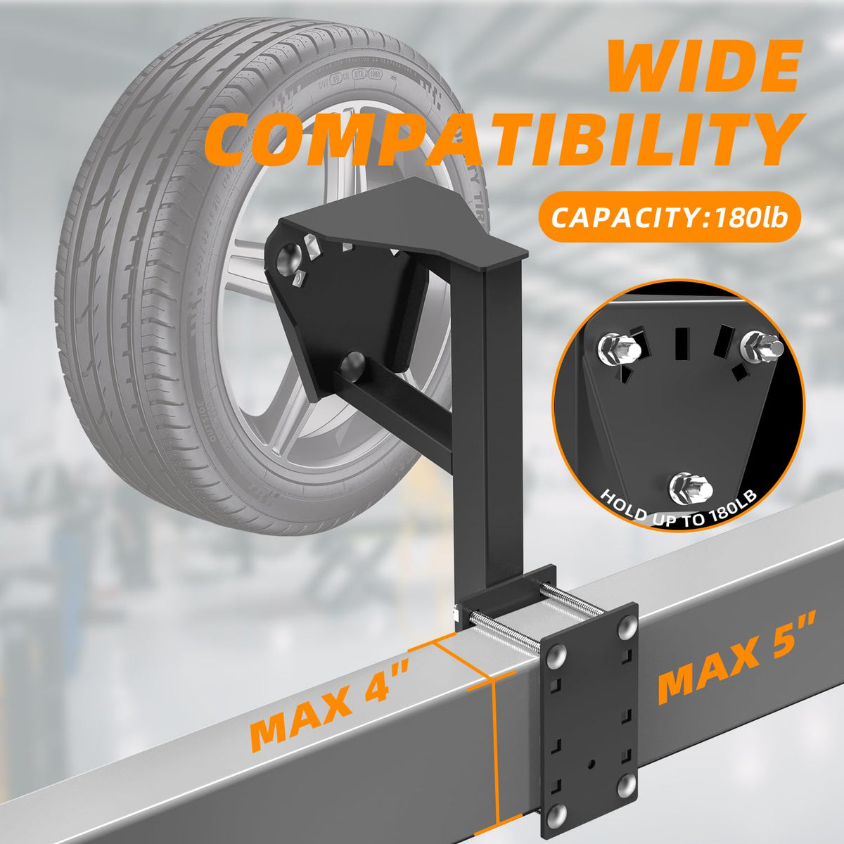 Joroamp mounted on a boat trailer illustrating convenient spare storage while towing