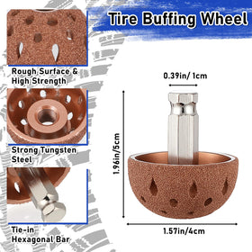 Josojoou polishing wheel detail showing stainless steel durability benefit