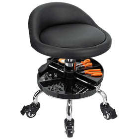 JOSTZHXIN front view of rolling stool showing compact stability and mobility