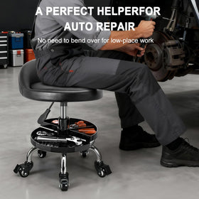 JOSTZHXIN stool next to common items to show size and compact footprint