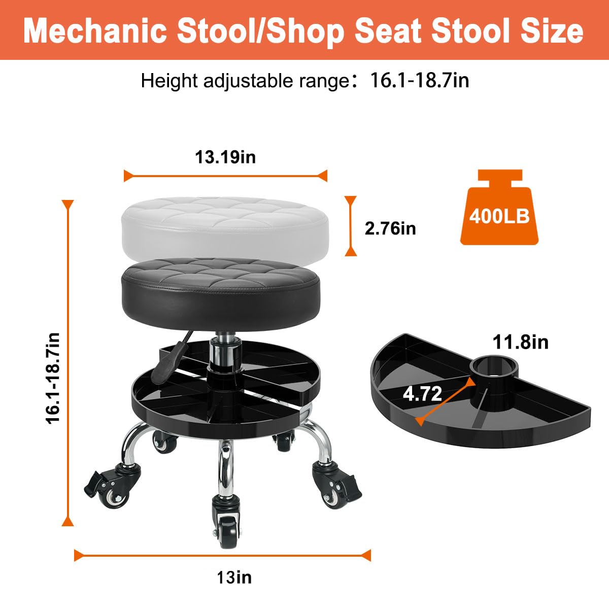 JOSTZHXIN height adjustment lever and scale, fits different user heights quickly