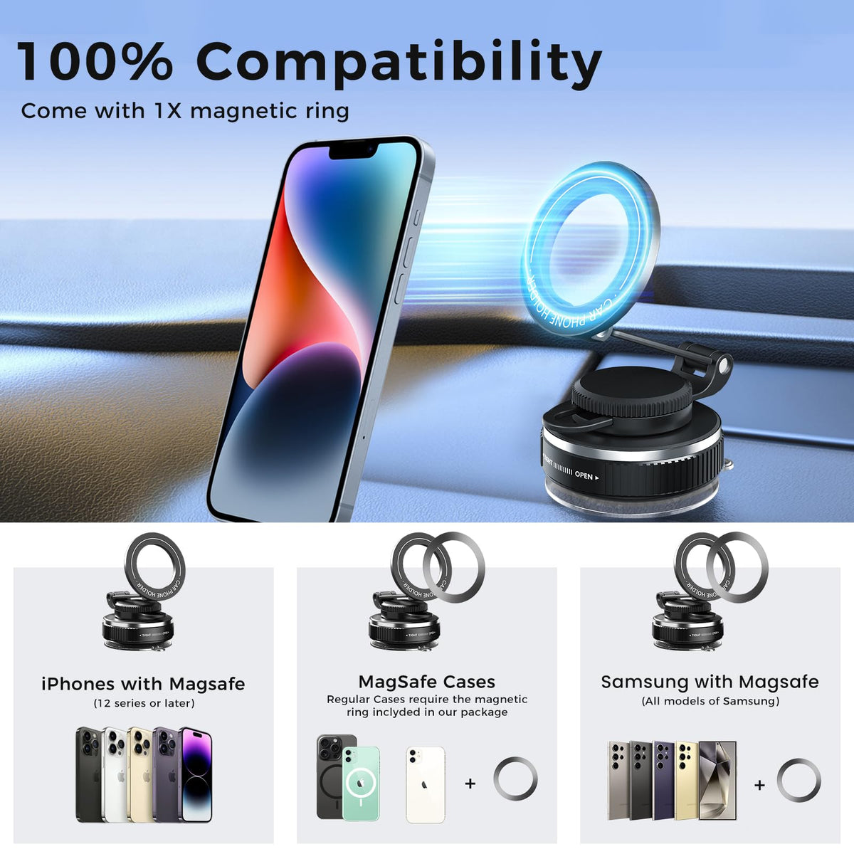 JOULPOUZA phone attached portrait view offering clear hands-free calling benefit