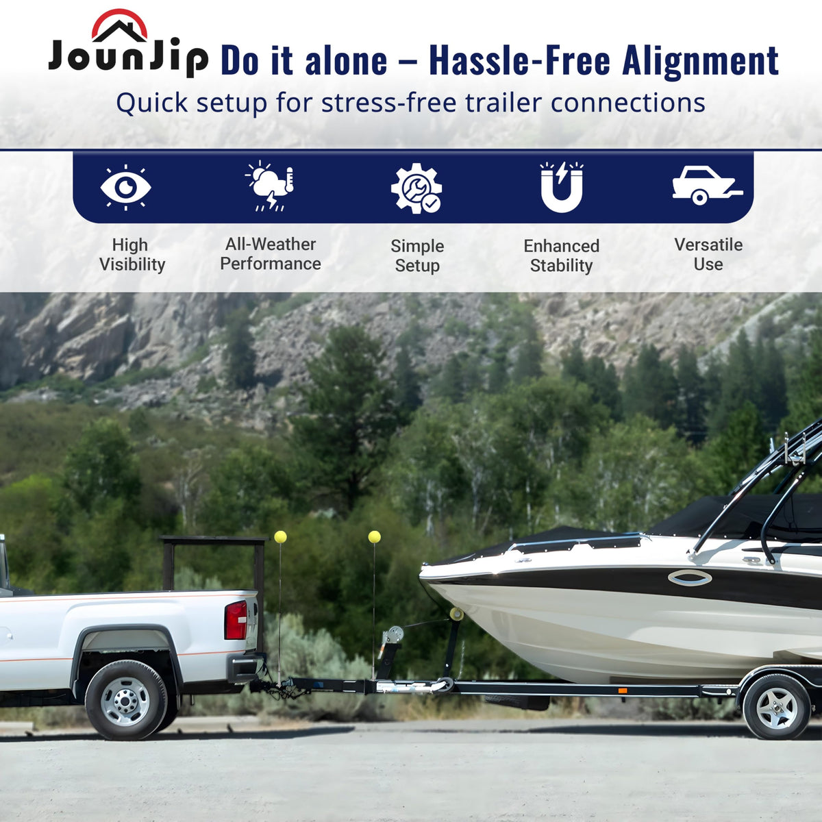 JOUNJIP chrome-plated rod highlighting corrosion resistance and durability