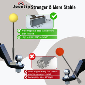 JOUNJIP extended 52-inch rods visible above truck bed for easy alignment