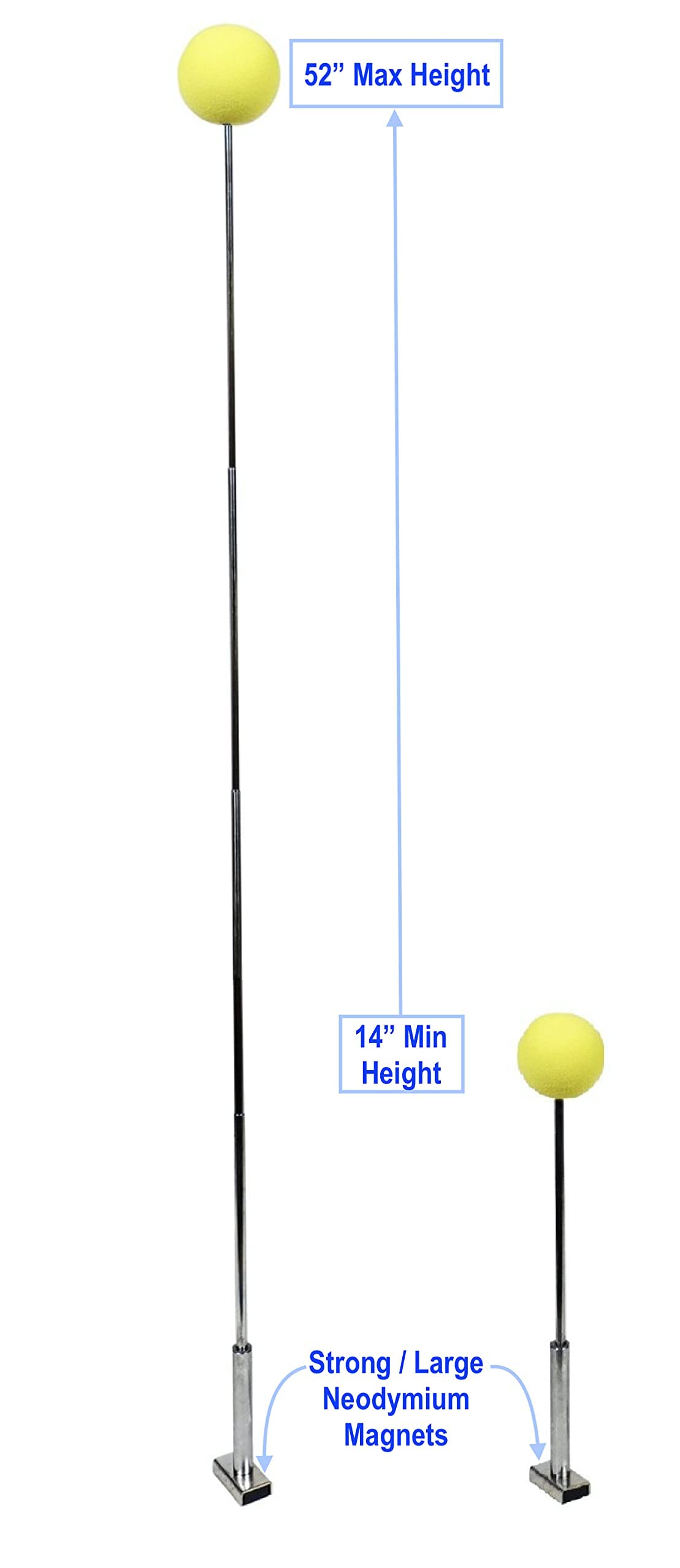 JOUNJIP beside hitch ball showing size for accurate alignment reference