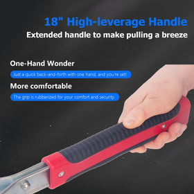 JOYANALL handle and gear assembly showing high-leverage control benefit