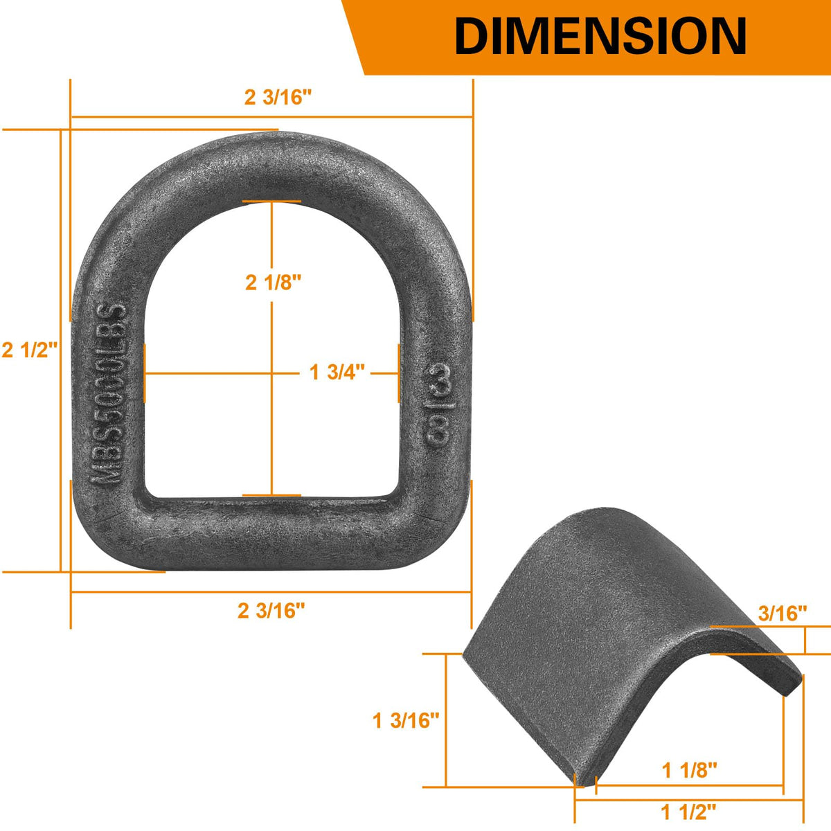 JOYOKYOPK close-up of D-ring weld area highlighting solid construction and durability