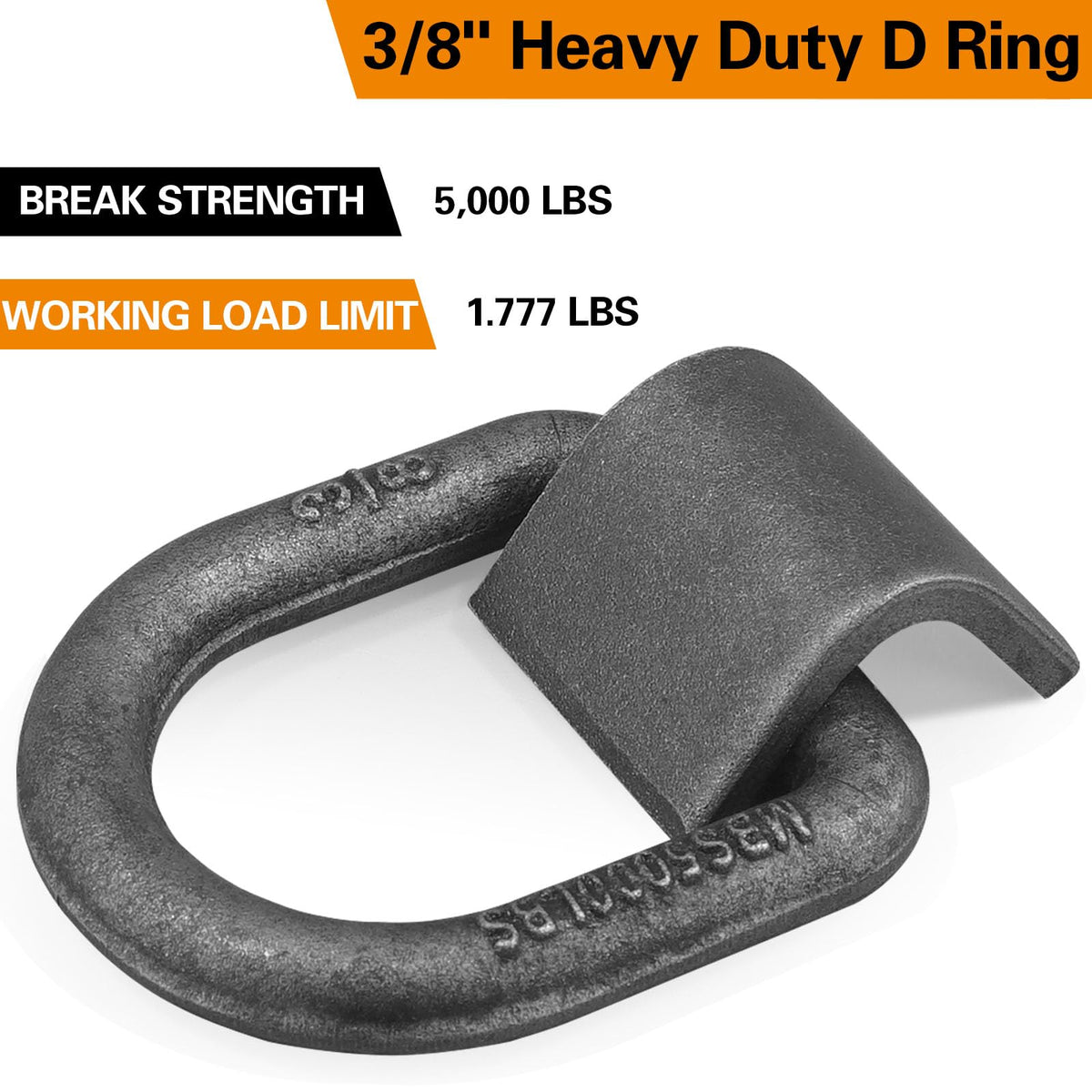 JOYOKYOPK D-ring installed on trailer securing a strap for reliable cargo restraint
