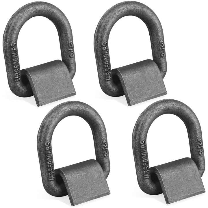 JOYOKYOPK front view of 4-pack D-rings showing bracket and shank benefit secure anchors