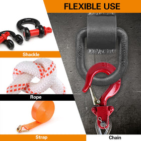 JOYOKYOPK trailer with cargo strapped to D-rings demonstrating organized secure transport