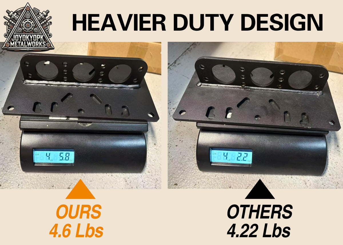 Generic JOYOKYOPK lift plate with hoist hardware installed showing balanced lifting points for secure use