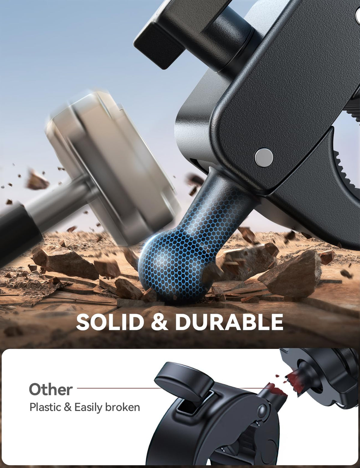JOYROOM all-metal tie rod and reinforced ball head for durability