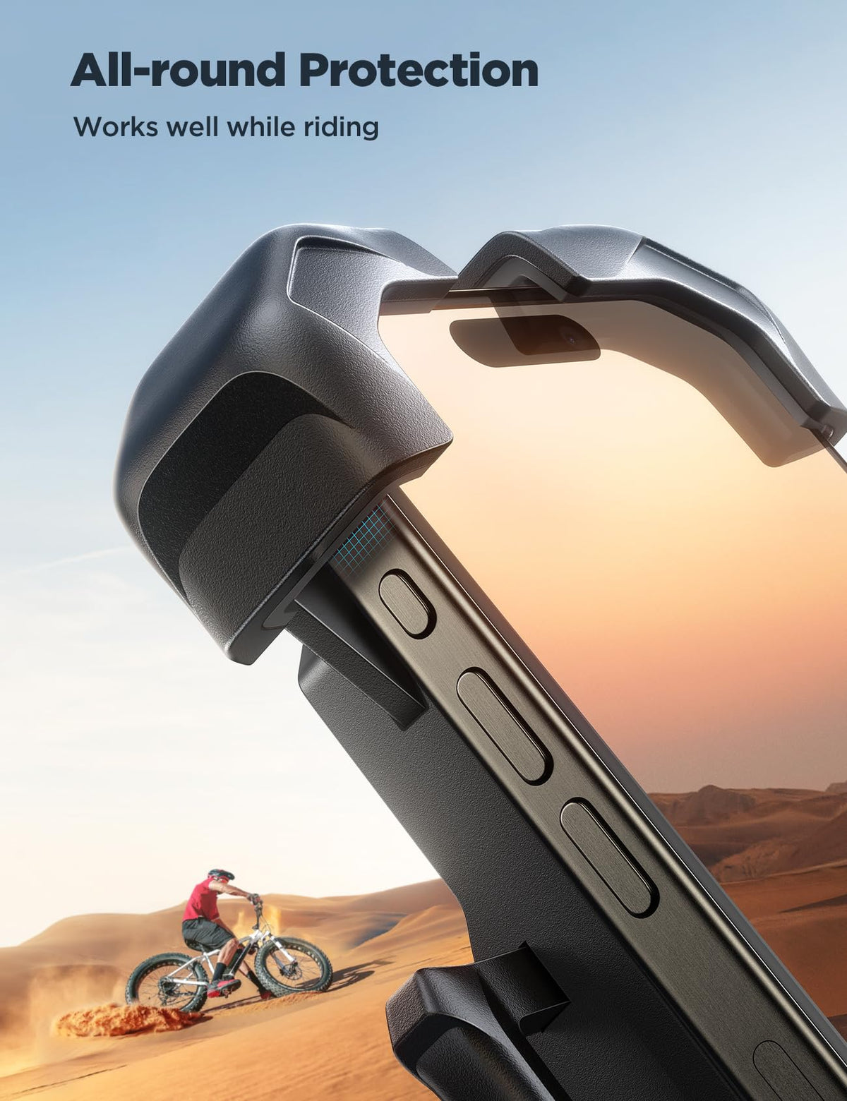 JOYROOM reinforced ball-joint detail showing durability and anti-shake benefit