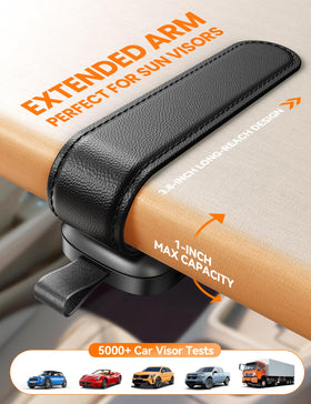 JOYROOM extended arm demonstration fitting wide visor showing adaptability benefit