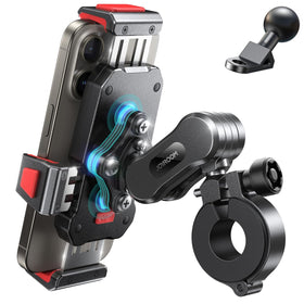 JOYROOM front view of mount showing secure aluminum body and stable hold benefit