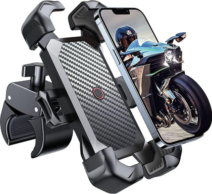JOYROOM front view on handlebar showing secure clamp and quick fit benefit