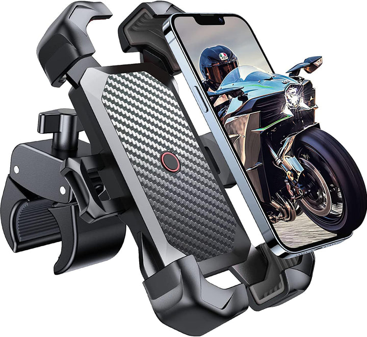 JOYROOM front view on handlebar showing secure clamp and quick fit benefit