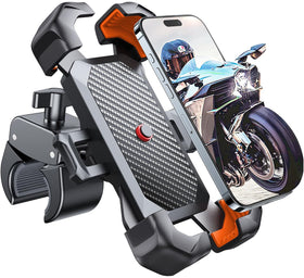 JOYROOM front view on handlebar showing secure fit and quick access