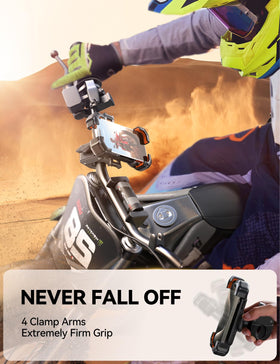 JOYROOM lifestyle ride shot highlighting secure phone use while riding