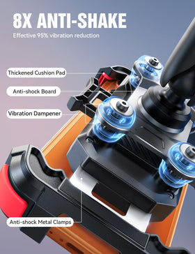 JOYROOM anti-vibration silicone pads and corner cushioning protecting phone from shocks