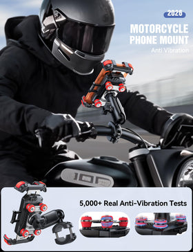 JOYROOM lifestyle shot on motorcycle showing clear navigation view and safer riding