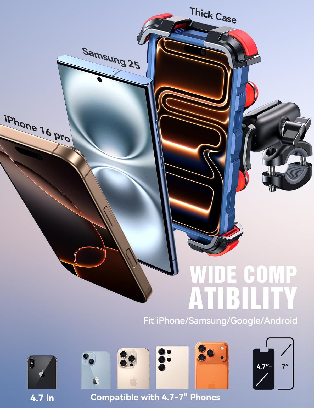 JOYROOM 720-degree rotating ball head angled for optimal viewing and flexible positioning