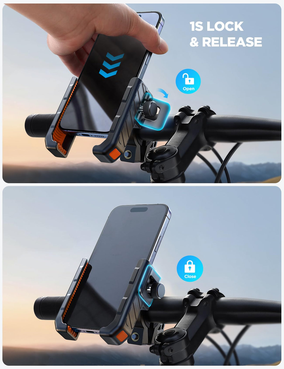 JOYROOM holding phone with camera unobstructed for recording trips