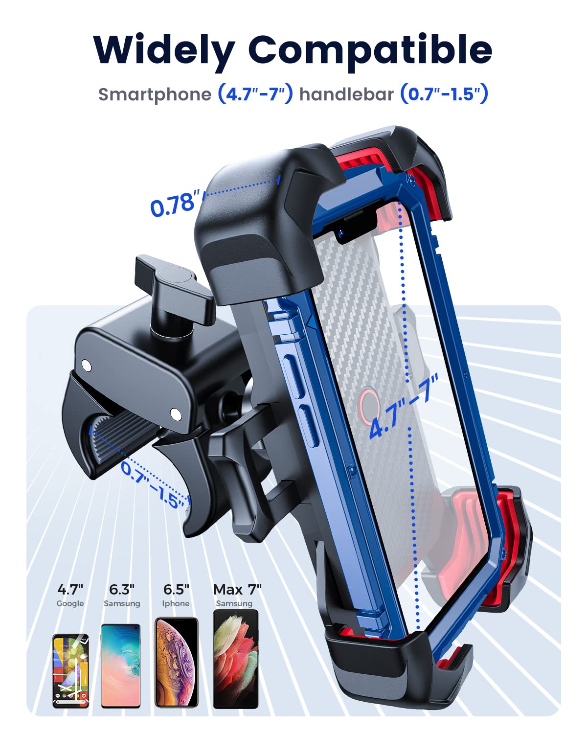 JOYROOM holding phone with case securely, illustrating double lock protection